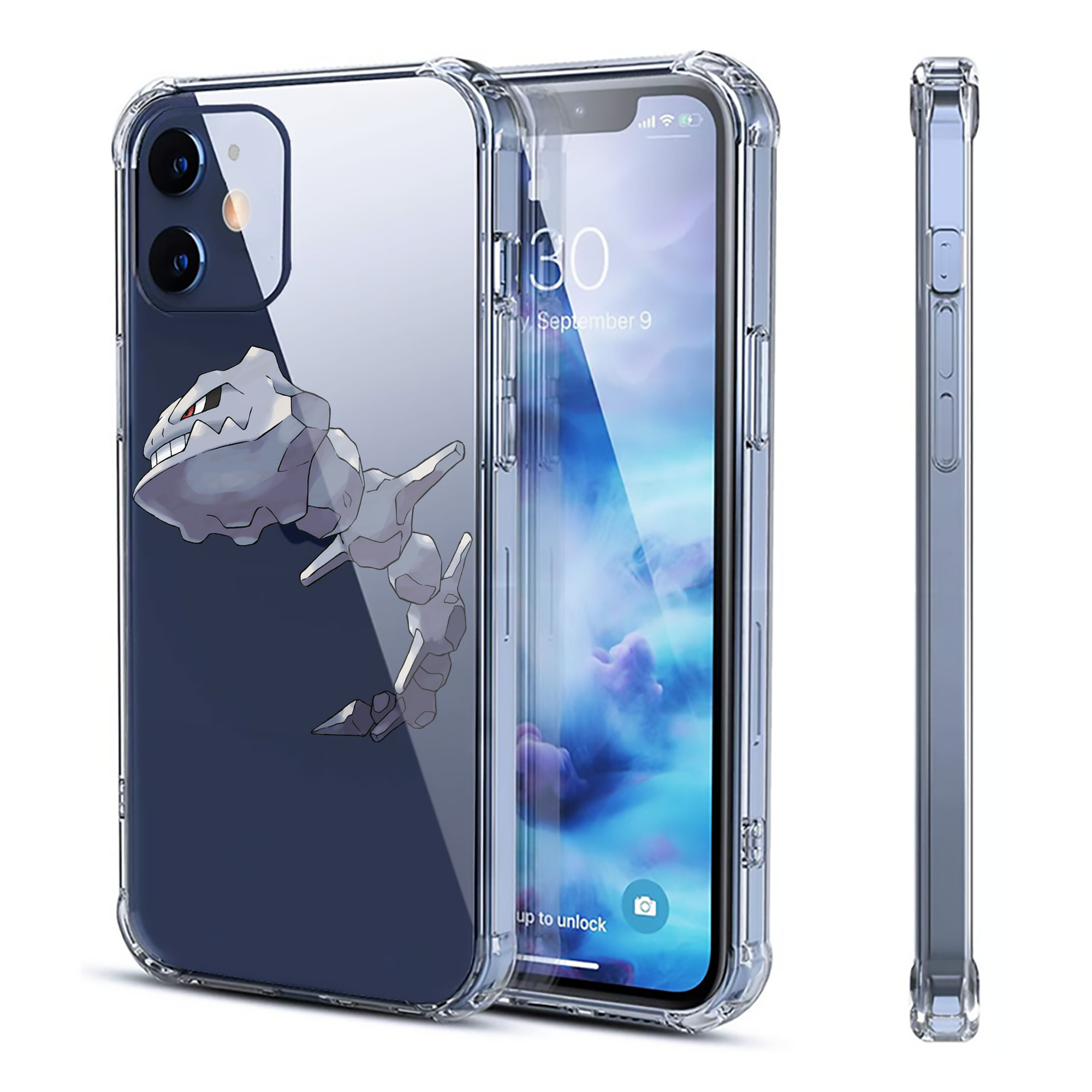 （画像用） ポケットモンスター Pokémon 【iPhone 12シリーズ対応】透明スマホケース（クリアソフトケース）